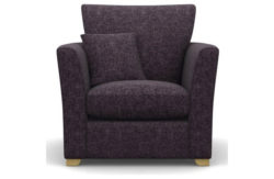 Heart of House Libby Tweed Fabric Chair - Purple